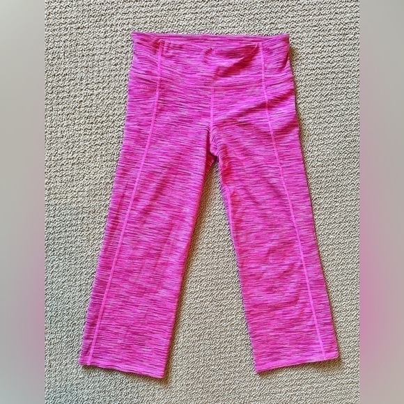 Athleta Power Up leggings, space dye pink - Picture 3 of 9